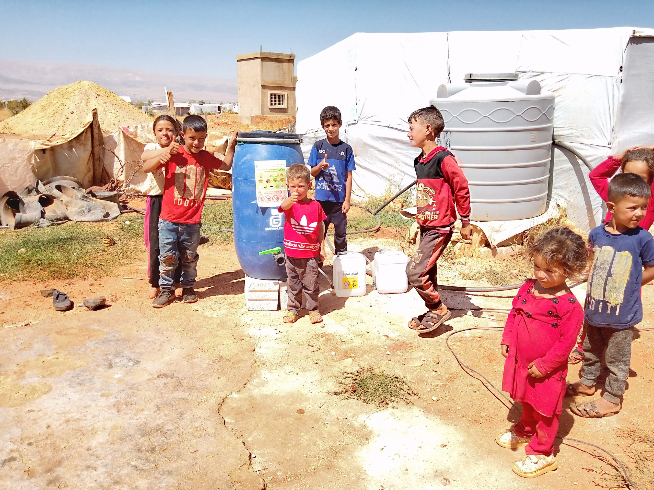 Children taking part in a HADUM community deployment