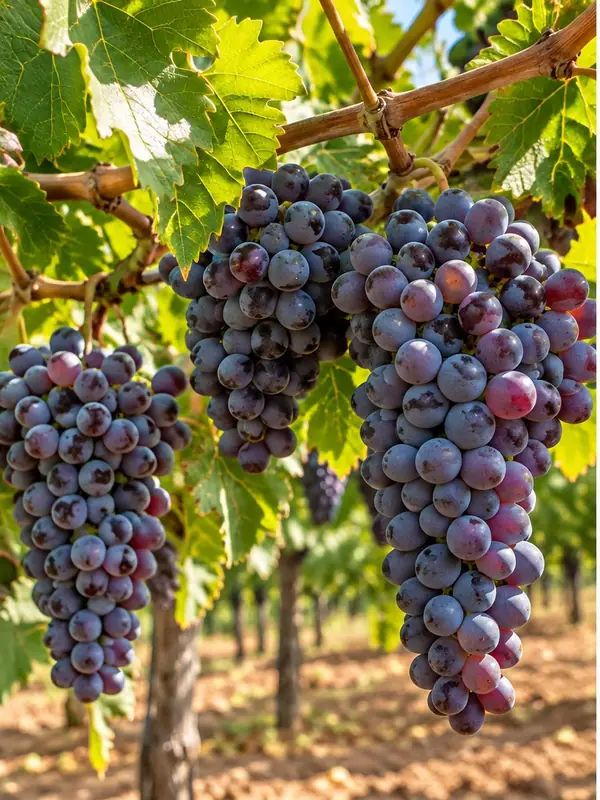 Grapes on the vine in Hamoudiyeh